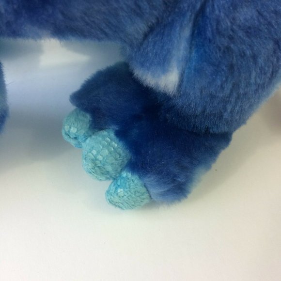 Aurora Dinosaur Brontosaurus Plush Long Neck Blue Tie Dye 15” Stuffed Animal Toy - Picture 10 of 12